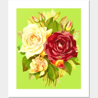 Yellow Roses Bouquet Posters and Art